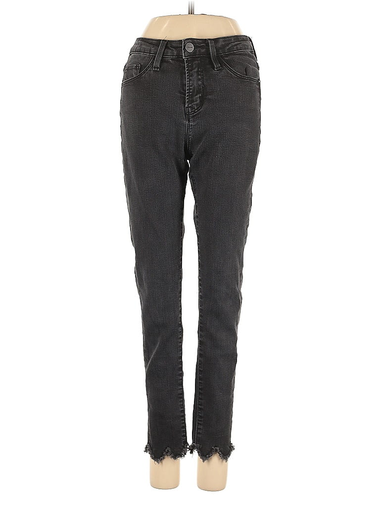 FRAME Denim Chevron-herringbone Black Jeans Size 26 waist - photo 1