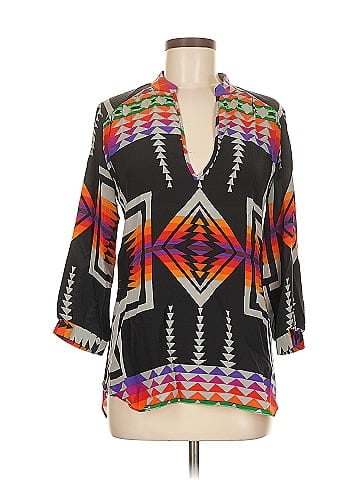 Amanda Uprichard 3/4 Sleeve Silk Top (view 1)
