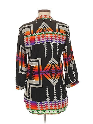 Amanda Uprichard 3/4 Sleeve Silk Top (view 2)