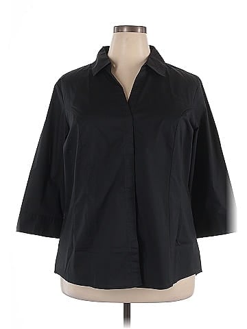 Riders by Lee 3/4 Sleeve Button-Down Shirt (view 1)