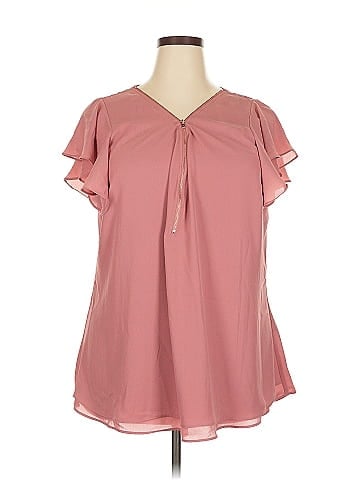 City Chic Short Sleeve Blouse (view 1)
