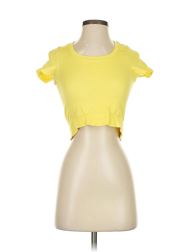 Pre-owned All In Motion Short Sleeve T-shirt In Yellow