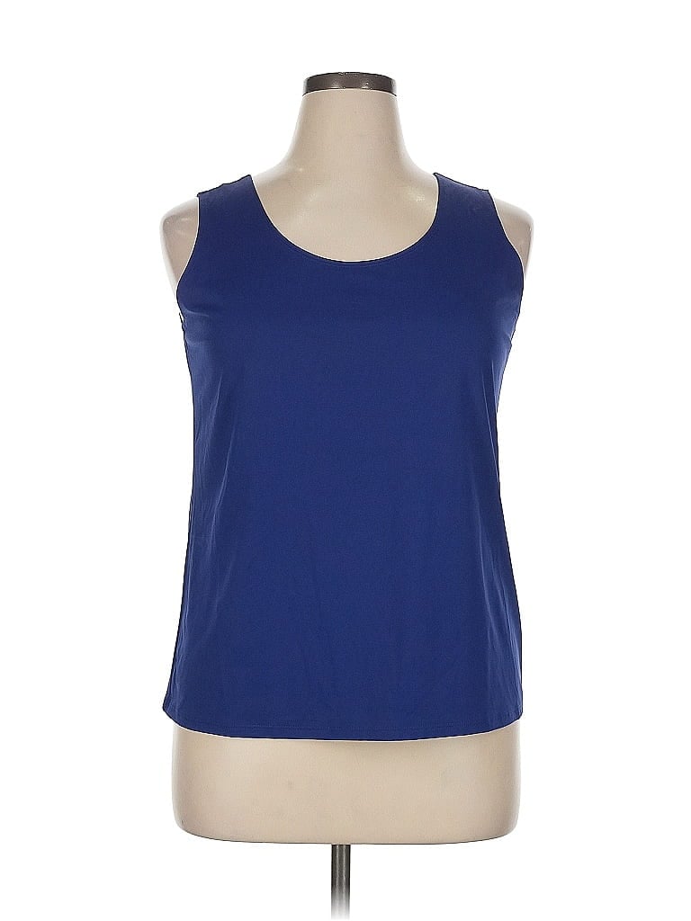 Pre-owned Chico's Active Tank Top In Blue
