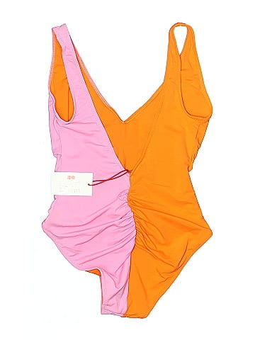 Solid & Striped One Piece Swimsuit (view 2)