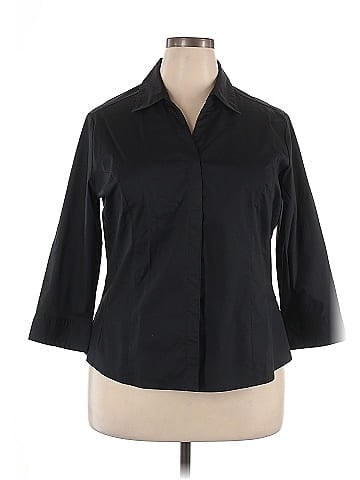 Riders by Lee 3/4 Sleeve Button-Down Shirt (view 1)