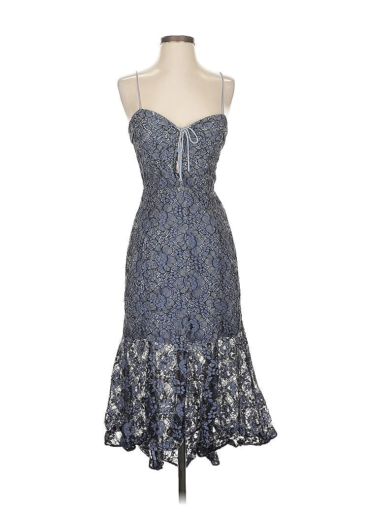 Nicholas Blue Cocktail Dress Size 4 - photo 1
