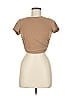 BEIGE BOTANY Tan Short Sleeve Top Size M - photo 1