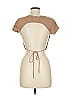 BEIGE BOTANY Tan Short Sleeve Top Size M - photo 2