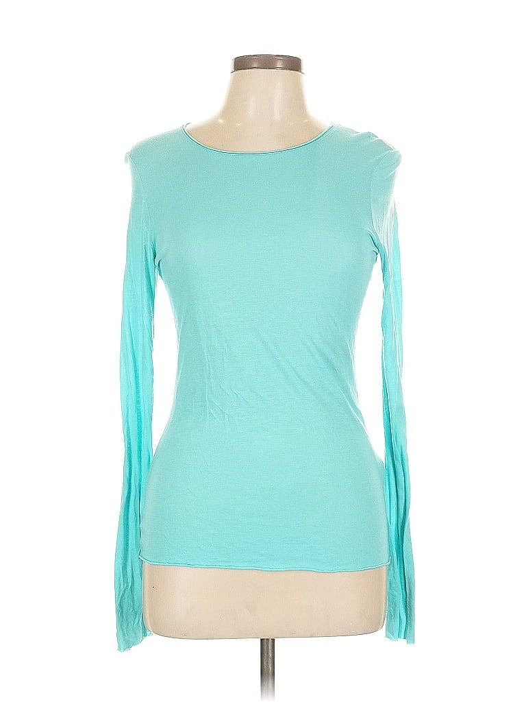 Three Dots 100% Modal Teal Long Sleeve T-Shirt Size L - photo 1
