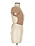 BEIGE BOTANY Tan Short Sleeve Top Size M - photo 4