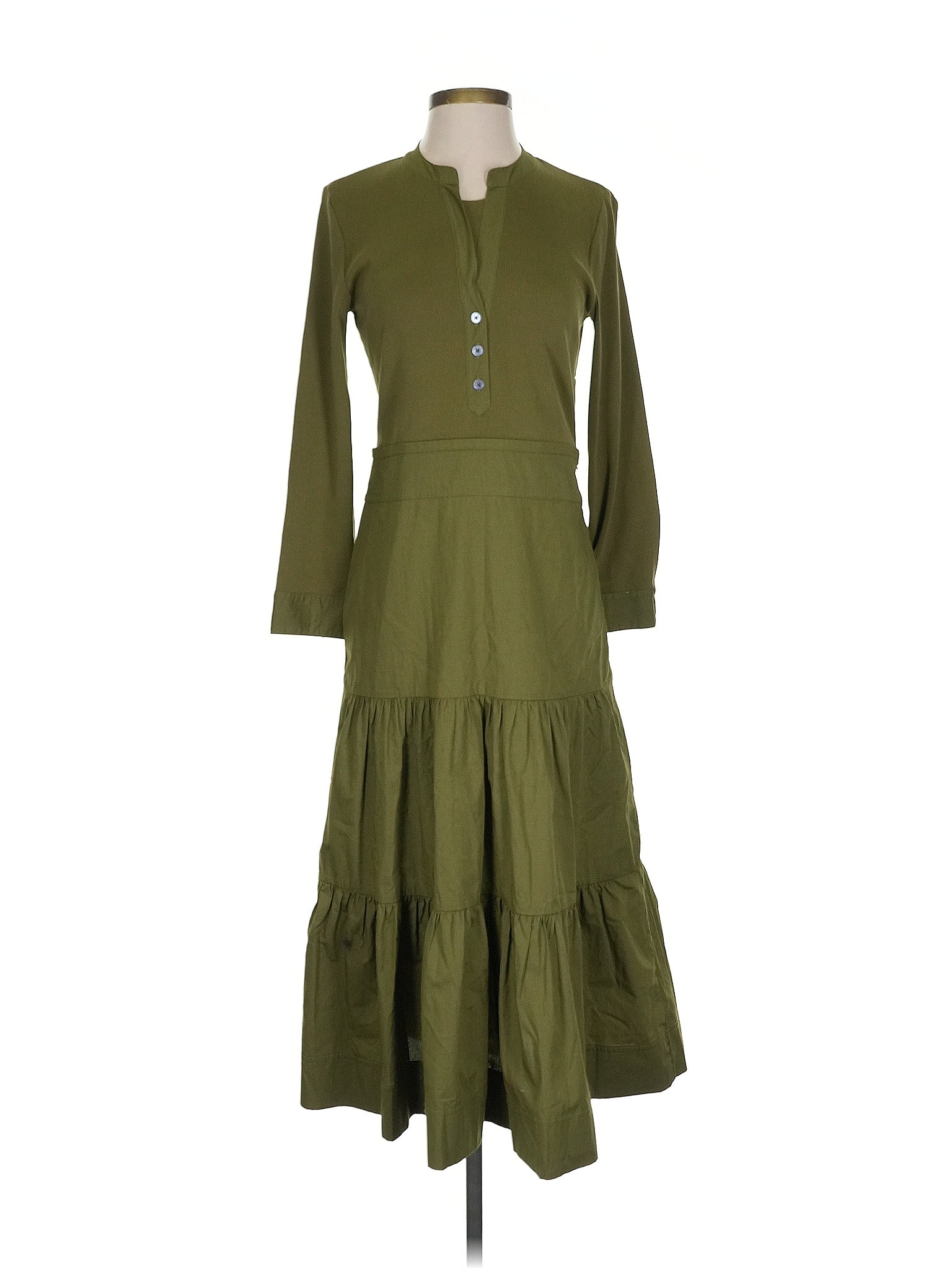 Veronica Beard Jeans Green Casual Dress Size S