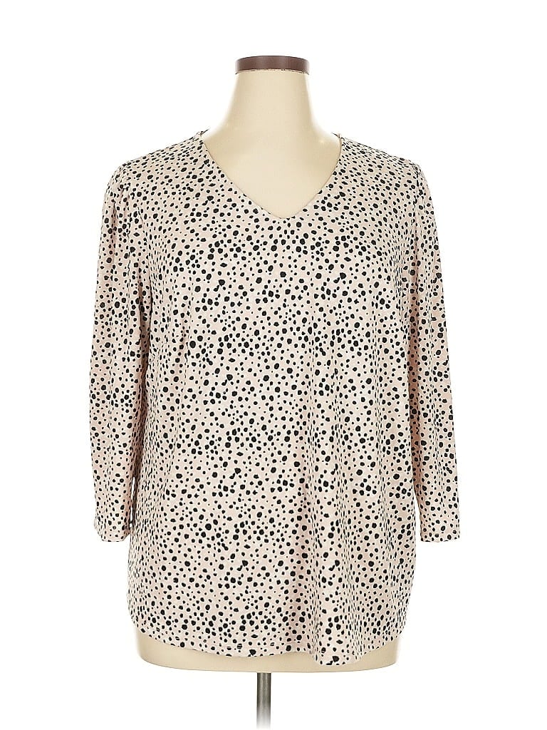 Pre-owned Adrianna Papell 3/4 Sleeve Blouse In White