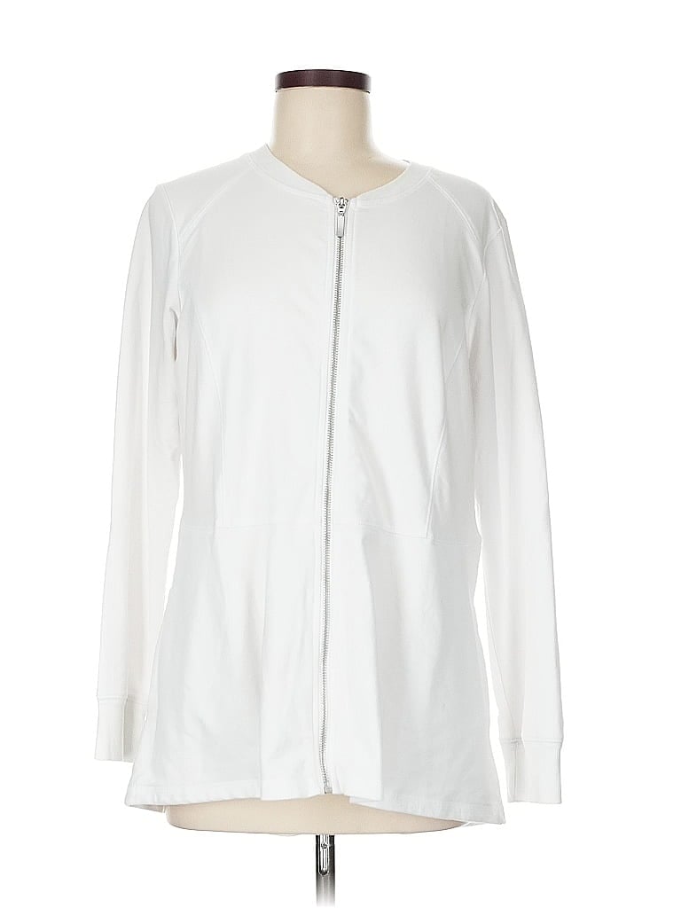 Pre-owned D&co. Cardigan Sweater In White