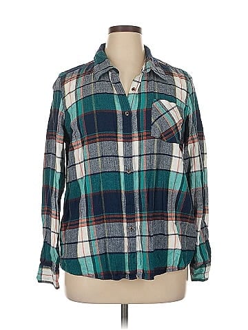 Natural Reflections Long Sleeve Button-Down Shirt (view 1)