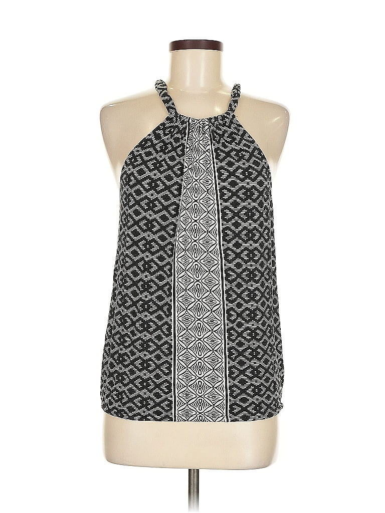 Pre-owned Max Studio Tank Top Black Halter Neckline Tops