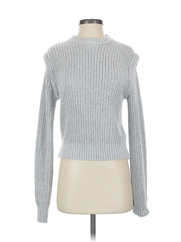 Pre-owned Abercrombie & Fitch Pullover Sweater In Silver