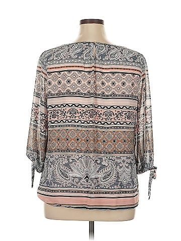 Roz & Ali 3/4 Sleeve Blouse (view 2)