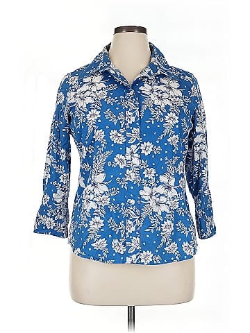 Coldwater Creek 3/4 Sleeve Button-Down Shirt (view 1)