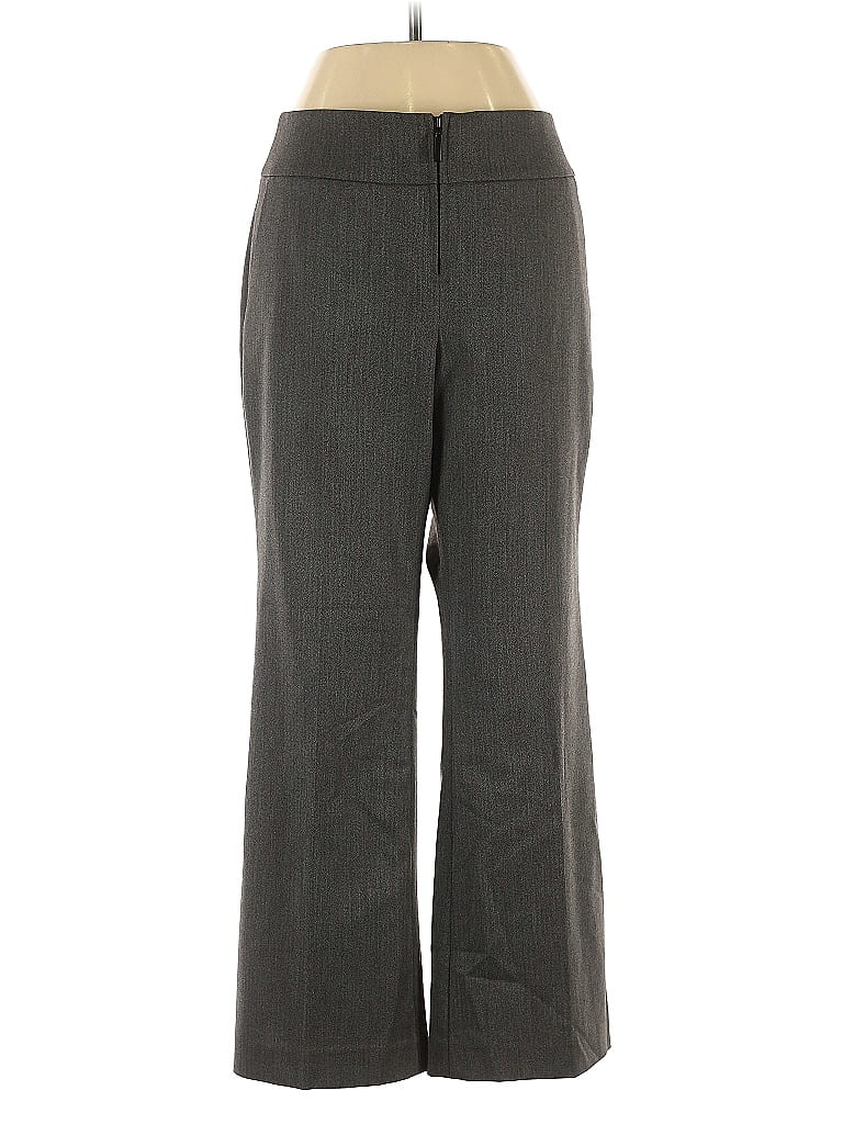 W by Worth Chevron-herringbone Gray Dress Pants Size 4 - photo 1