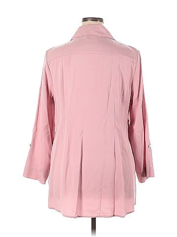 Soft Surroundings 3/4 Sleeve Button-Down Shirt (view 2)