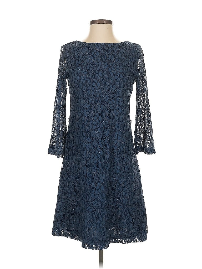 Click to view more detailed imagery on our partner's website Pre-owned Sharagano Cocktail Dress In Blue