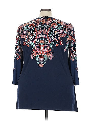 JM Collection 3/4 Sleeve Blouse (view 2)