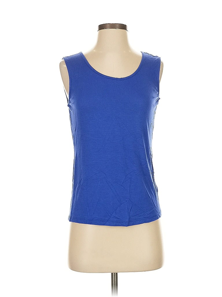 Pre-owned Ellen Tracy Sleeveless T-shirt In Blue