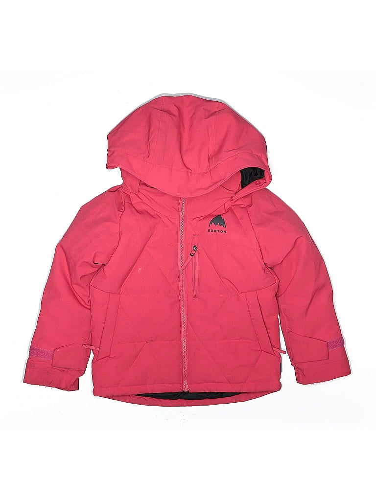 Burton 100% Recycled Polyester Pink Snow Jacket Size 5 - photo 1