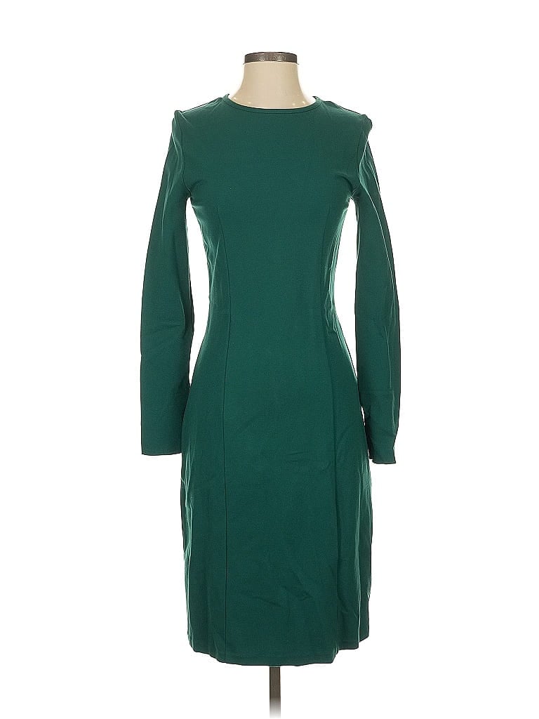 Entro Solid Green Cocktail Dress Size XS - photo 1
