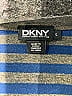 Donna Karan New York 100% Cotton Stripes Blue 3/4 Sleeve T-Shirt Size L - photo 7