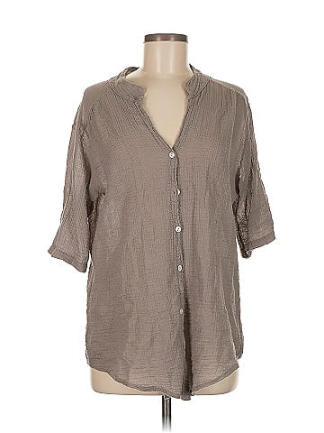 Assorted Brands 3/4 Sleeve Button-Down Shirt (view 1)