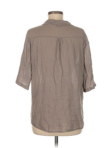 Assorted Brands 3/4 Sleeve Button-Down Shirt (view 2)