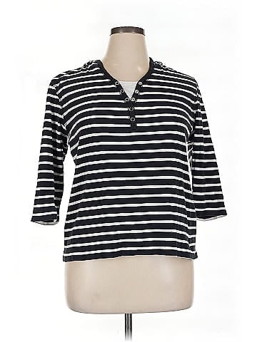 Karen Scott Sport 3/4 Sleeve Top (view 1)
