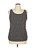 Ann Taylor LOFT Outlet Gray Sleeveless Blouse Size XL - photo 1