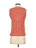 Pink Clover 100% Acrylic Orange Sleeveless Top Size XS - photo 2