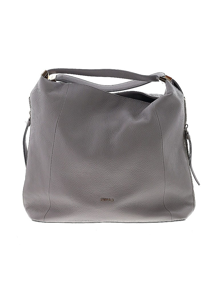 FURLA 100% Leather Gray Leather Satchel One size - photo 1