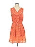Cynthia Steffe 100% Silk Paisley Orange Casual Dress Size 4 - photo 1