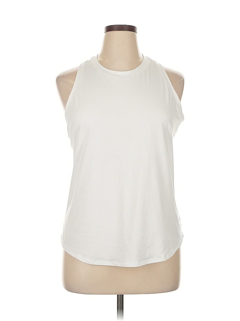 all in motion White Sleeveless T-Shirt Size XL - photo 1