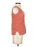 Pink Clover 100% Acrylic Orange Sleeveless Top Size XS - photo 3