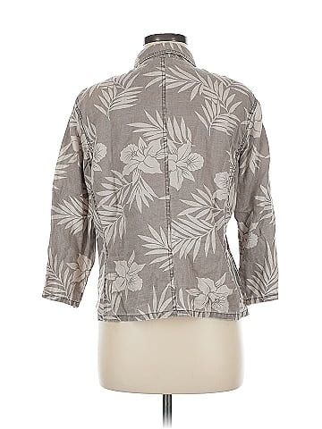 Chico's Design 3/4 Sleeve Button-Down Shirt (view 2)