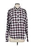 Xirena 100% Cotton Plaid Gray Long Sleeve Blouse Size M - photo 1