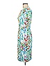Black Halo Floral Teal Casual Dress Size 6 - photo 4