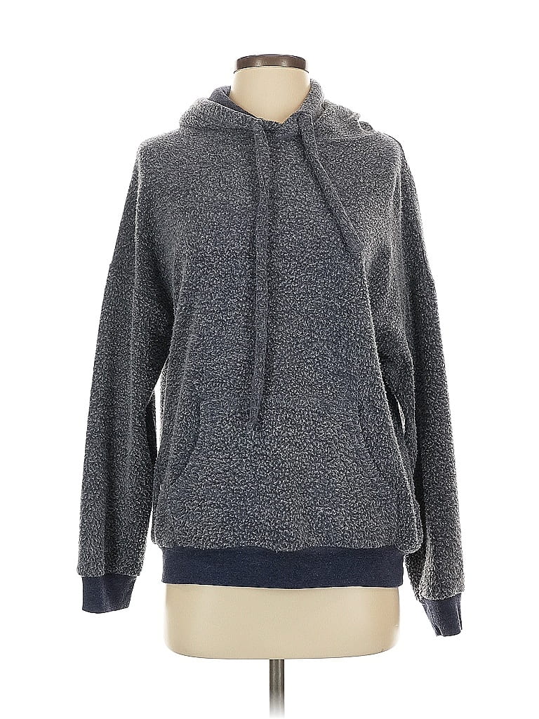 Pre-owned Soft Serve Zip Up Hoodie In Gray