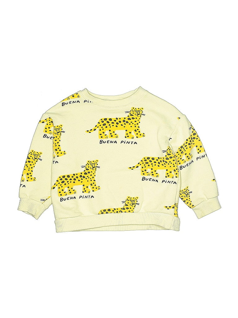 Zara Baby Animal Print Yellow Pullover Sweater Size 4 - photo 1
