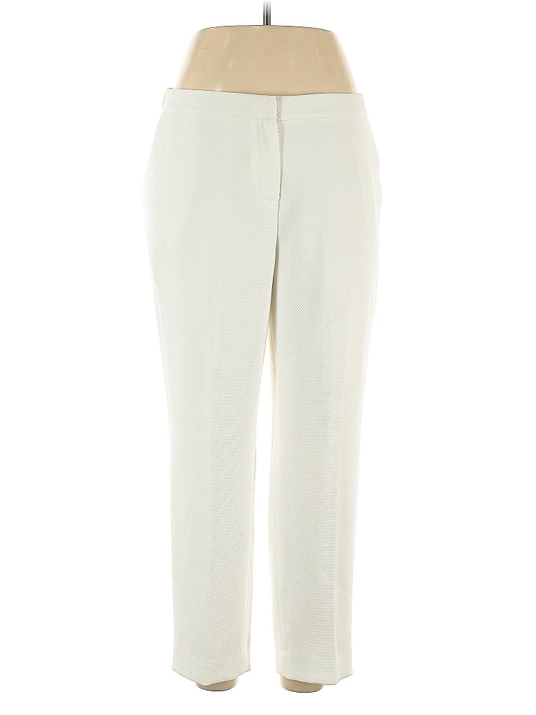 Pre-owned Kasper Dress Pants In White