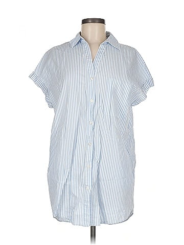 Zara TRF Short Sleeve Button-Down Shirt (view 1)