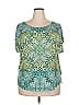 Westport Paisley Green Short Sleeve T-Shirt Size 2X - photo 1