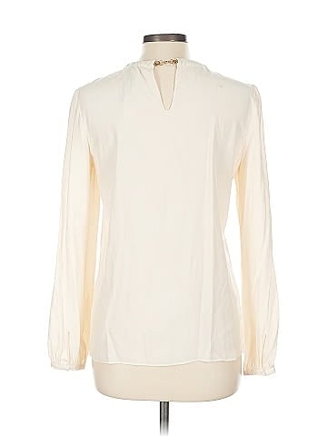 Parker Long Sleeve Silk Top (view 2)