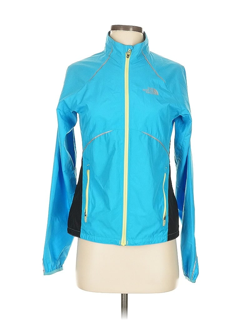 Pre-owned The North Face Windbreaker Jacket In Blue