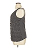 Ann Taylor LOFT Outlet Gray Sleeveless Blouse Size XL - photo 4